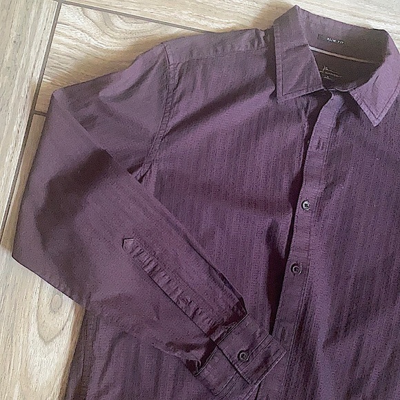 Dark Purple Button Up - Picture 2 of 4